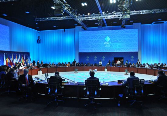 "Big 20" summit meeting in Los Cabos, Mexico