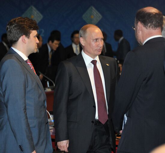 Vladimir Putin at the "Big 20" summit in Los Cabos, Mexic