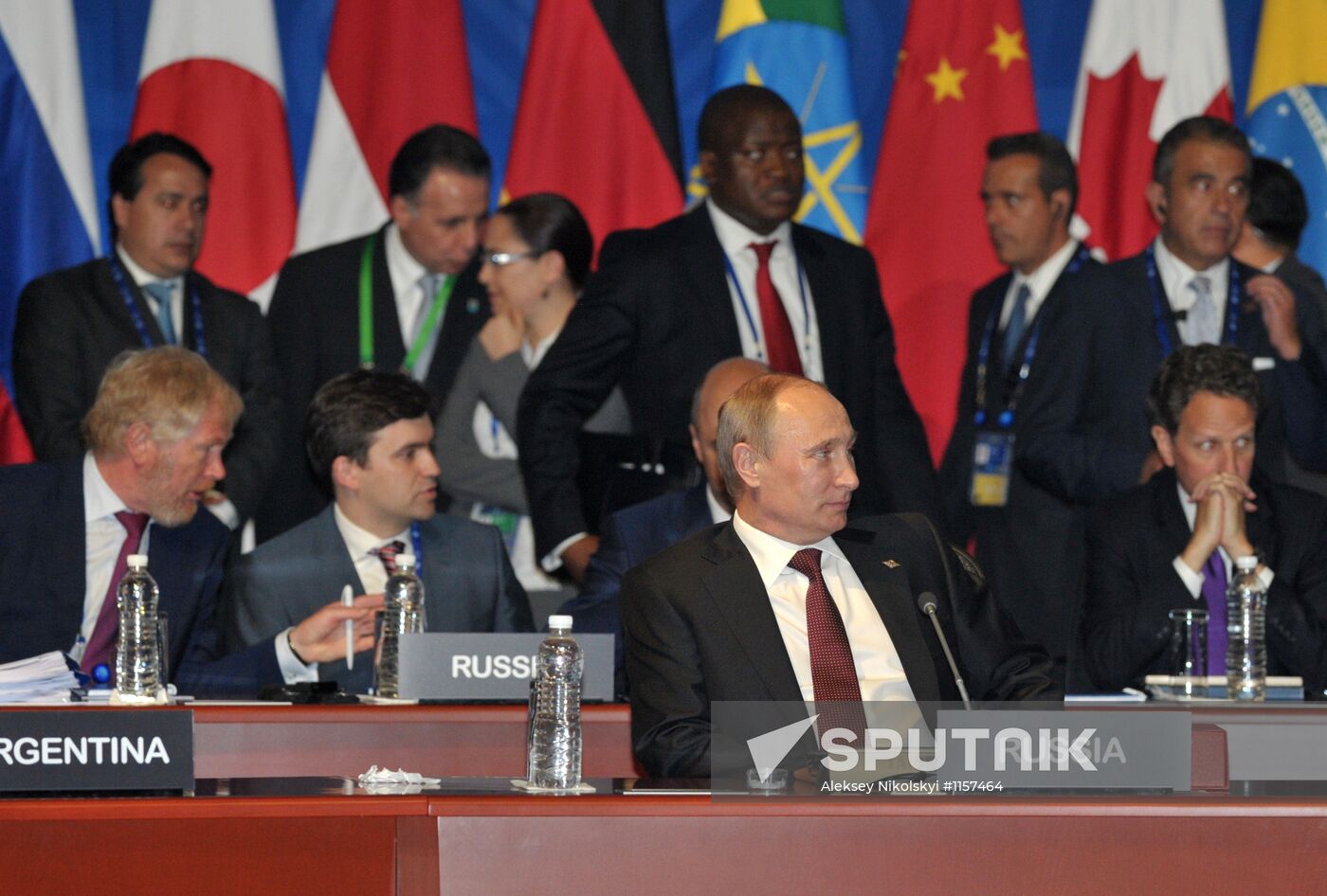 Vladimir Putin at the "Big 20" summit in Los Cabos, Mexic