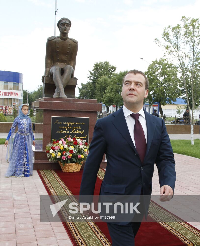 Dmitry Medvedev's working visit to North Caucasus