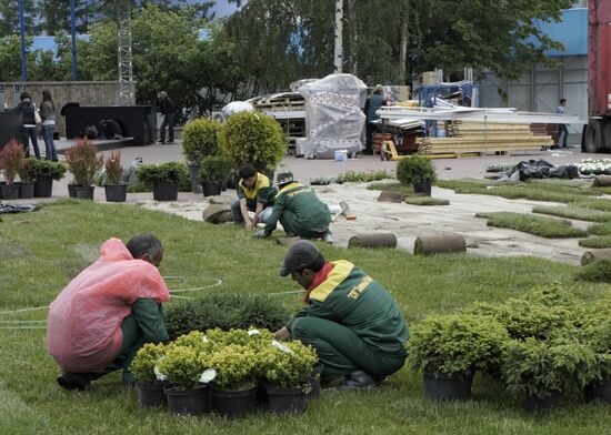 Preparations for opening SPIEF - 2012