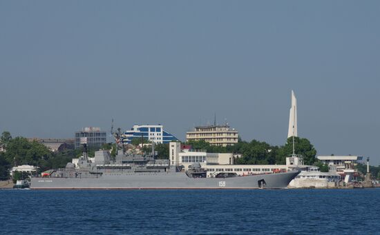 Russia's landing craft in Sevastopol