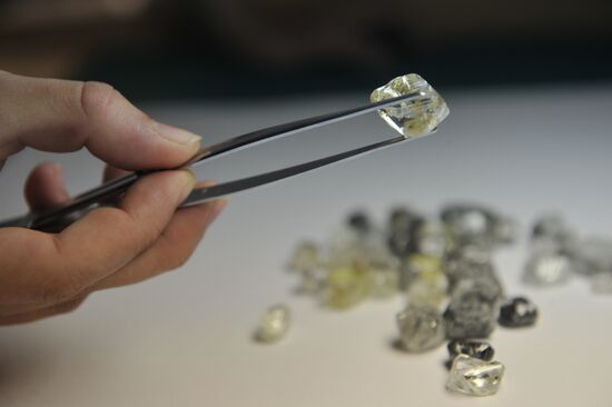 Work of ALROSA diamond mining corporation