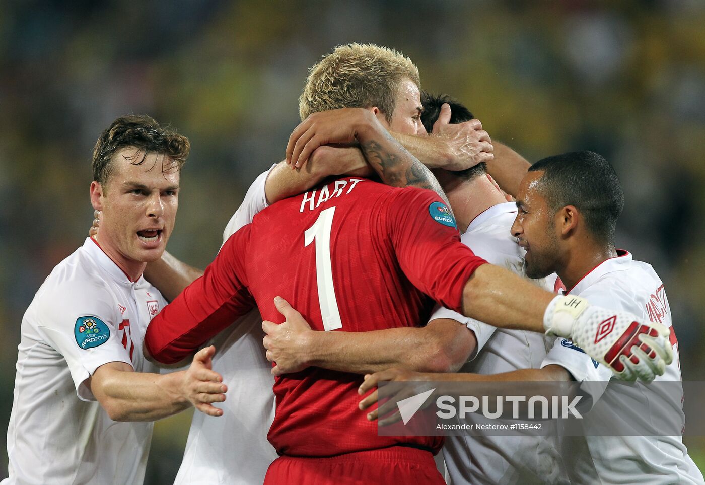 Football Euro 2012. England vs. Ukraine