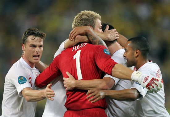 Football Euro 2012. England vs. Ukraine