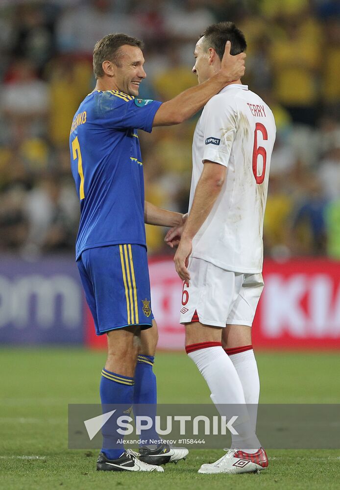 Football Euro 2012. England vs. Ukraine