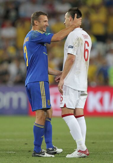 Football Euro 2012. England vs. Ukraine