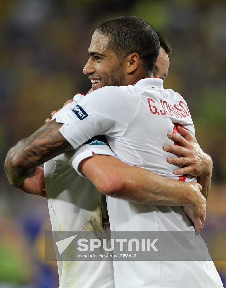 Football Euro 2012. England vs. Ukraine