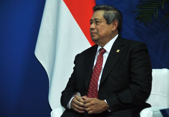 Vladimir Putin at the summit of the Big 20 in Los Cabos, Mexico