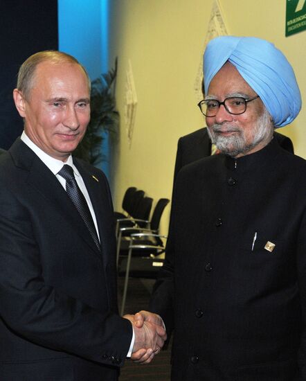 Vladimir Putin at the summit of the Big 20 in Los Cabos, Mexico