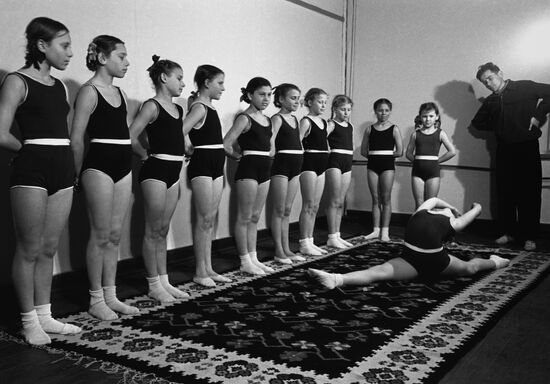 Gymnastics classes at village House of Culture