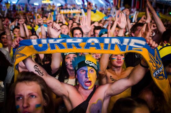 Football. Euro 2012. England vs. Ukraine