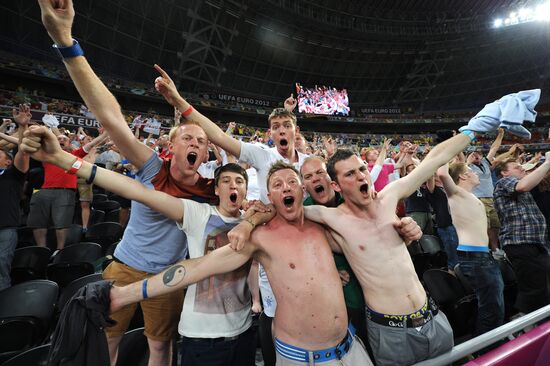 Football. Euro 2012. England vs. Ukraine