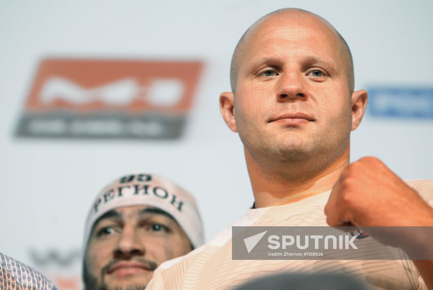 Official weigh-in of Fedor Emeliyanenko and Pedro Rizzo