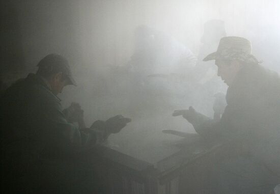 Red deer farm in Republic of Altai