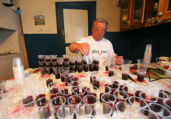 Red deer farm in Republic of Altai