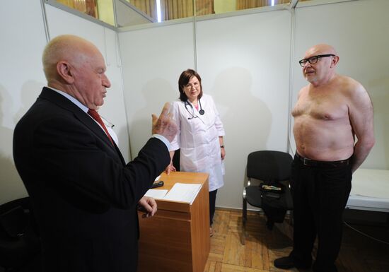 Russian State Library employees undergo medical check-up