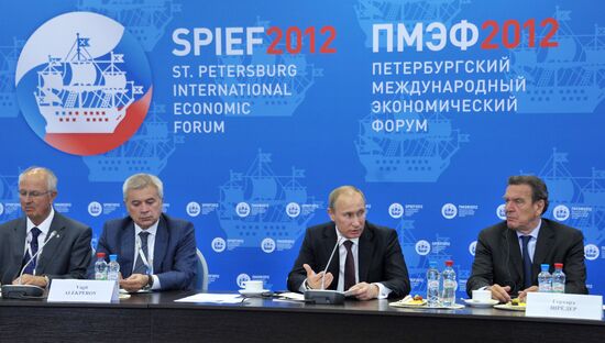 Vladimir Putin meets heads of energy companies