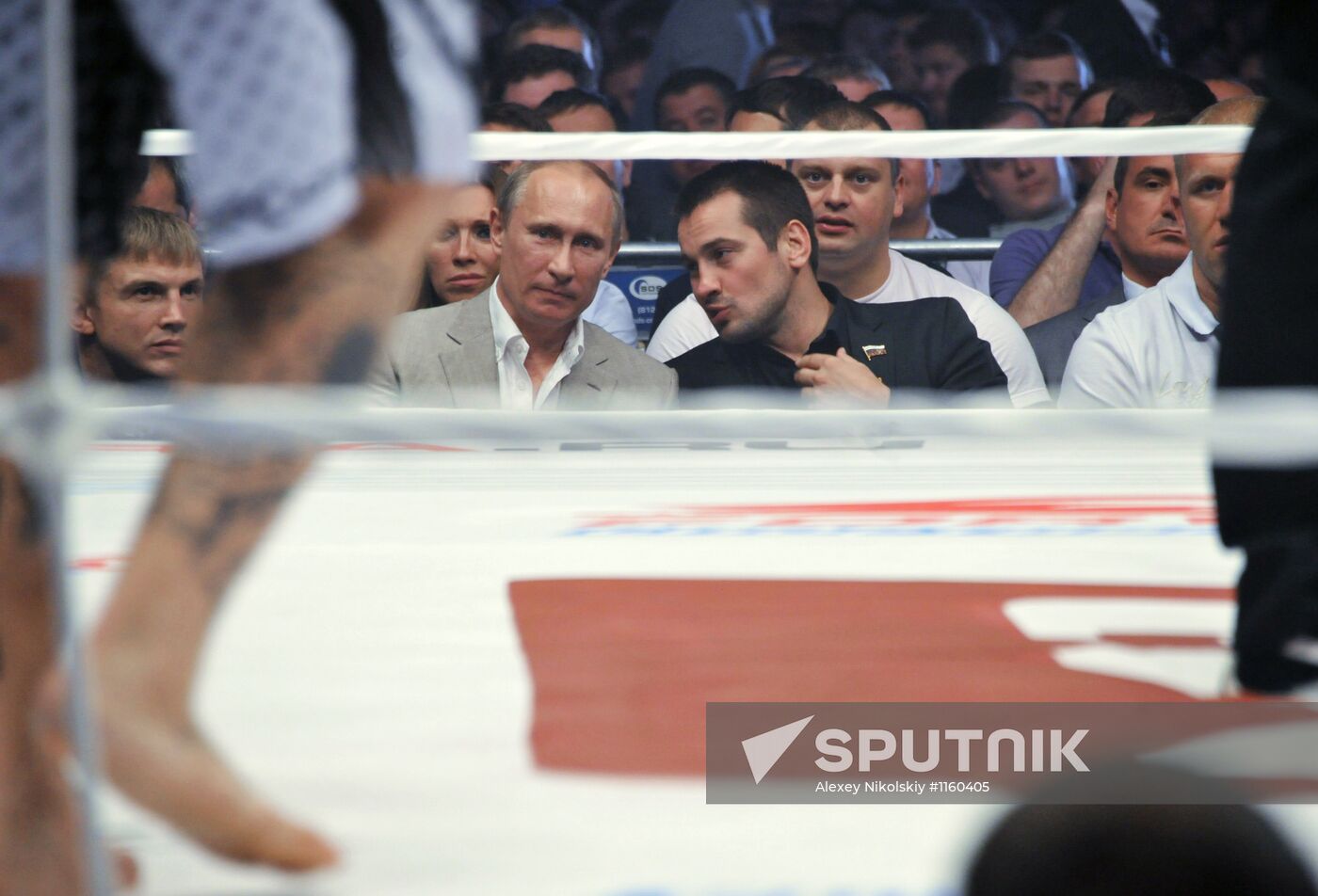 V. Putin attends mixed martial arts tournament in St. Petersburg