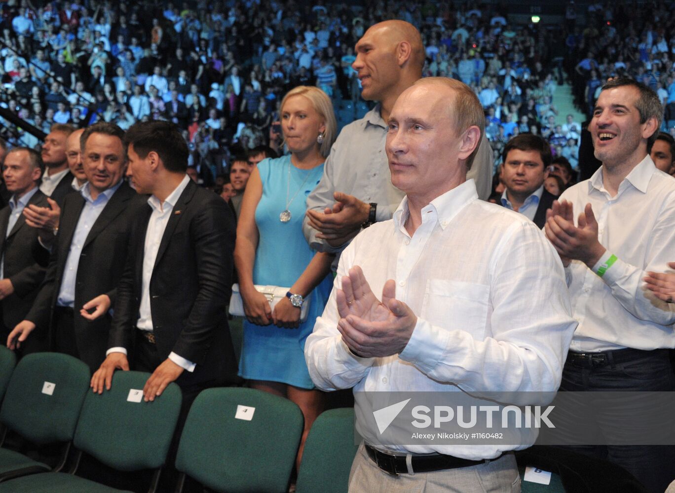 V. Putin attends mixed martial arts tournament in St. Petersburg