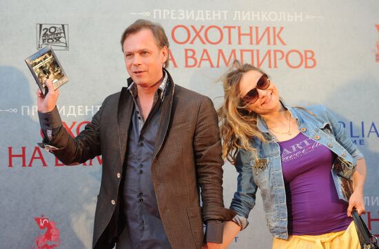 Abraham Lincoln: Vampire Hunter premiere in Moscow