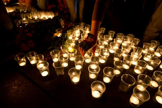 "Memory Candle" vigil in Tomsk
