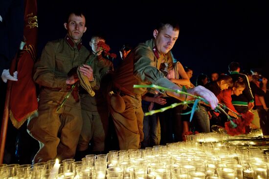"Memory Candle" vigil in Tomsk