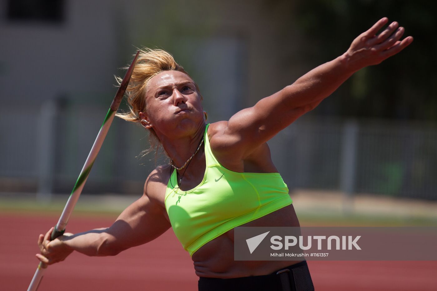 Track and field athlete Maria Abakumova's training