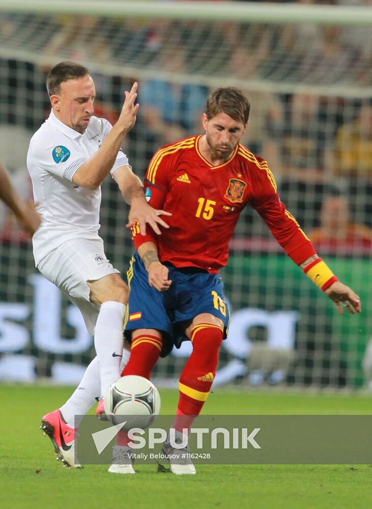 UEFA Football Euro 2012. Spain vs. France