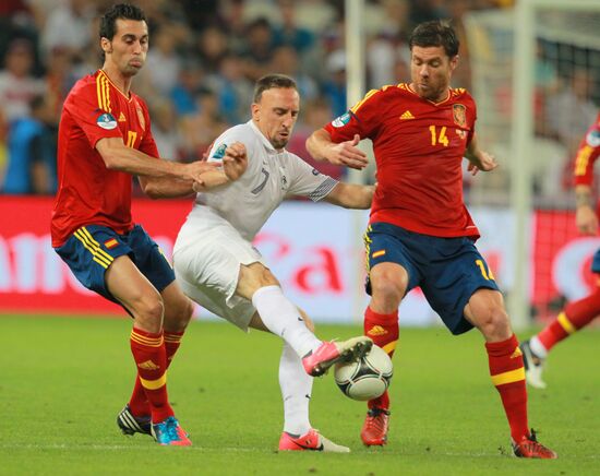 UEFA Football Euro 2012. Spain vs. France