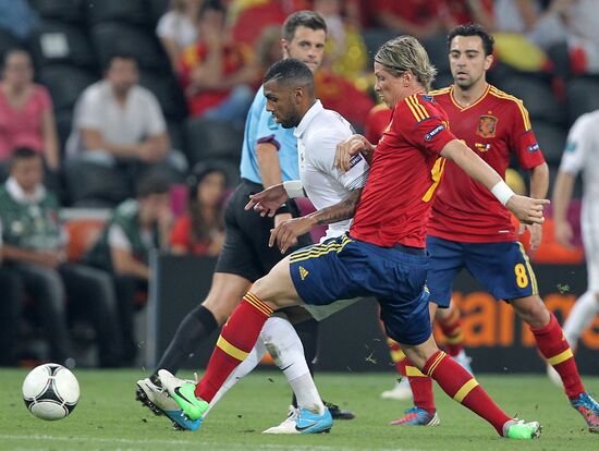 UEFA Football Euro 2012. Spain vs. France