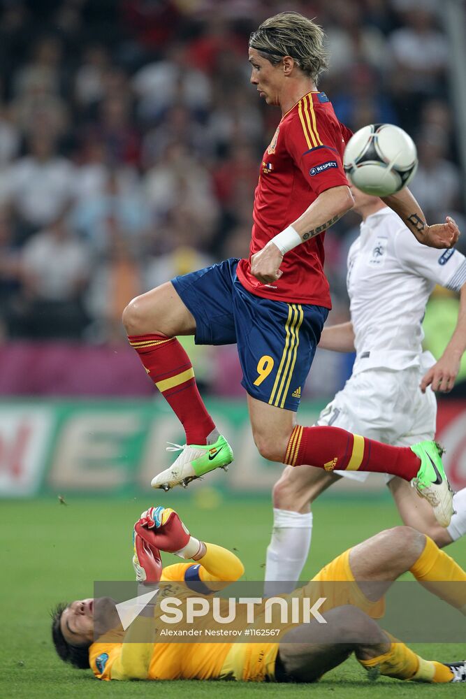UEFA Football Euro 2012. Spain vs. France