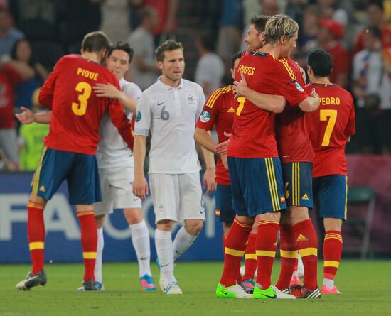 UEFA Football Euro 2012. Spain vs. France
