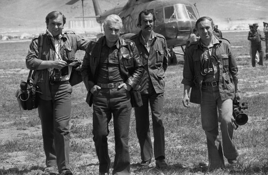 Soviet journalists in Afghanistan