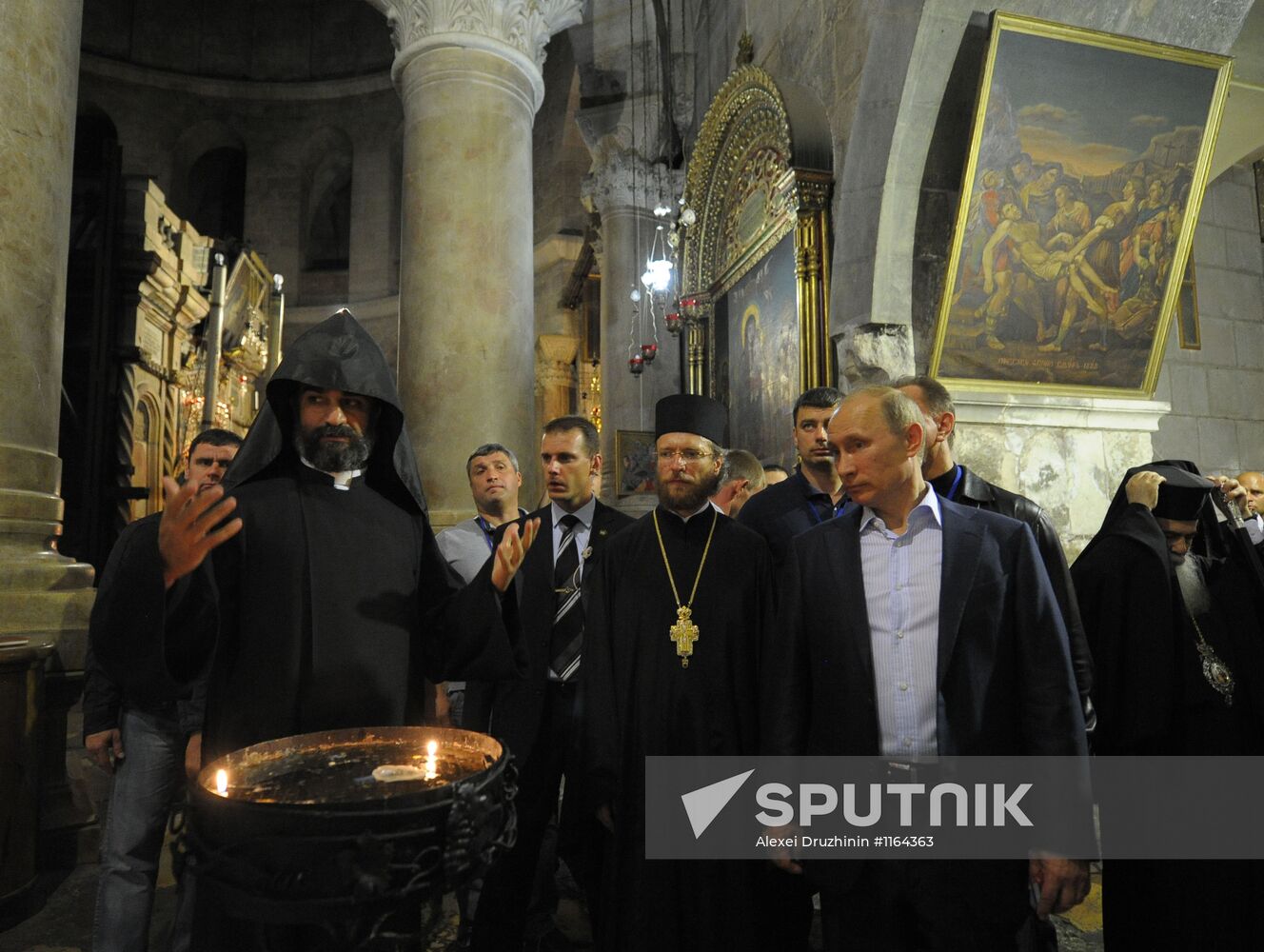 Russian President Putin's visit to Israel. Bethlehem
