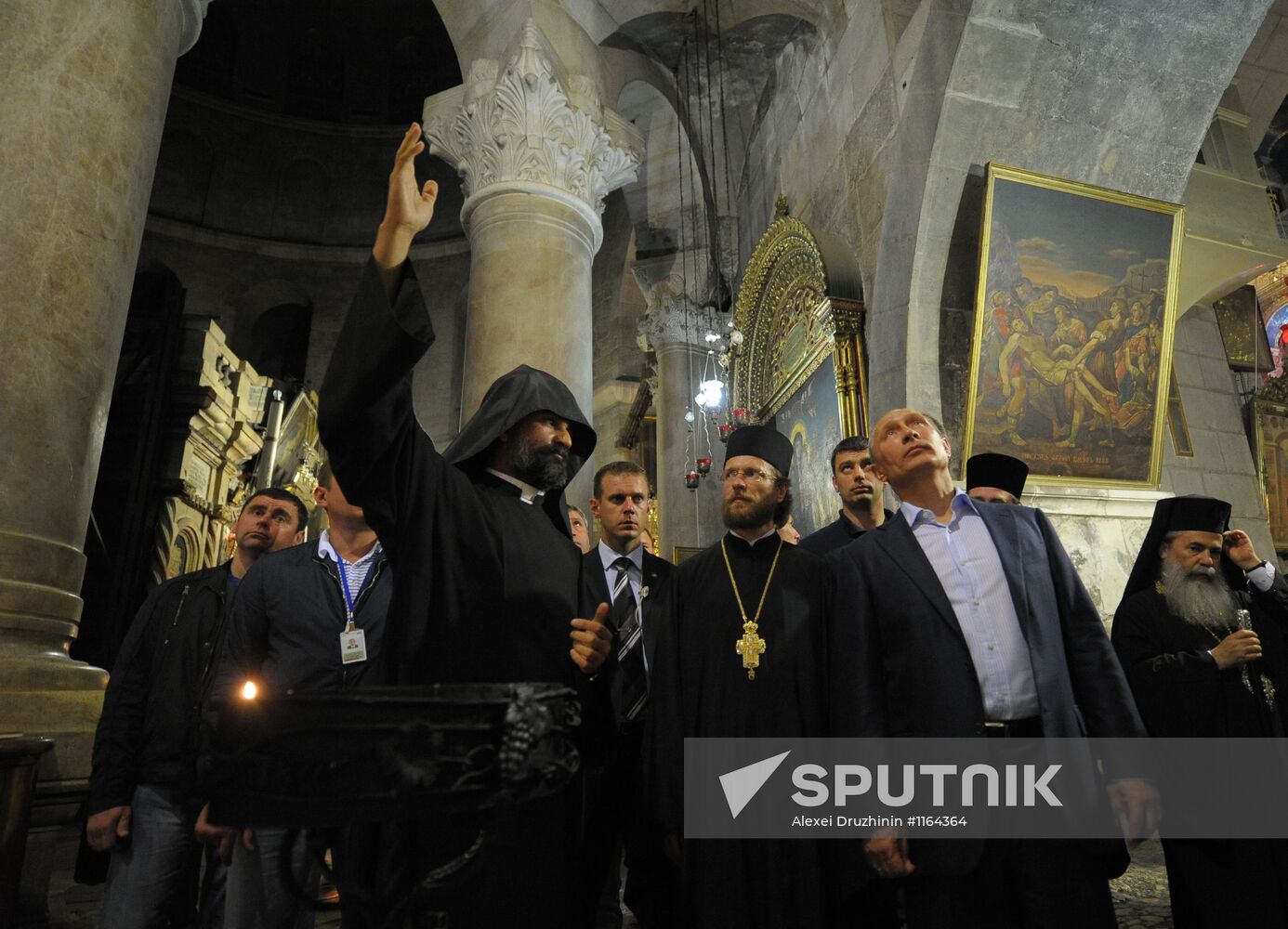 Russian President Putin's visit to Israel. Bethlehem