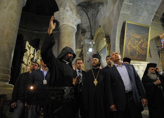 Russian President Putin's visit to Israel. Bethlehem
