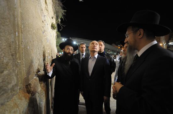 Russian President Putin's visit to Israel. Bethlehem