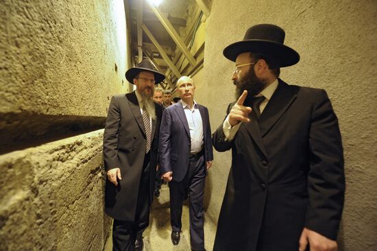 Russian President Putin's visit to Israel. Bethlehem