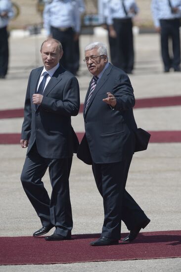 Russian President Vladimir Putin visits Palestine