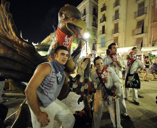 Kupala Night feast in Tarragona, Spain