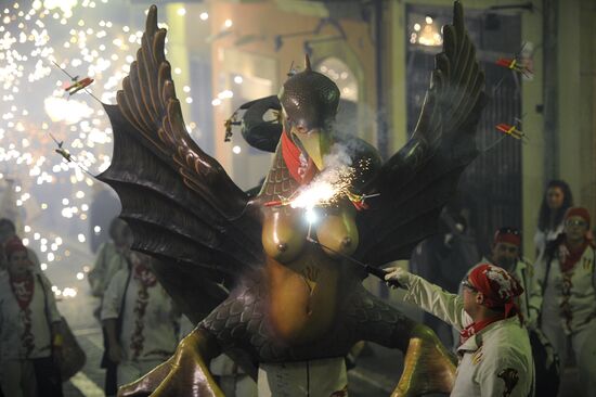 Kupala Night feast in Tarragona, Spain