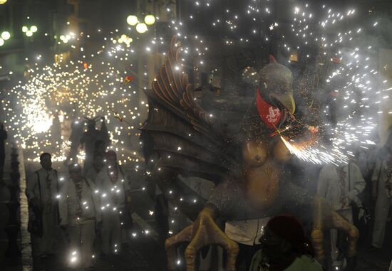 Kupala Night feast in Tarragona, Spain