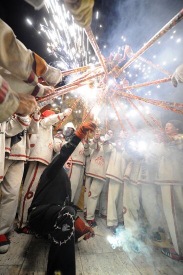 Kupala Night feast in Tarragona, Spain