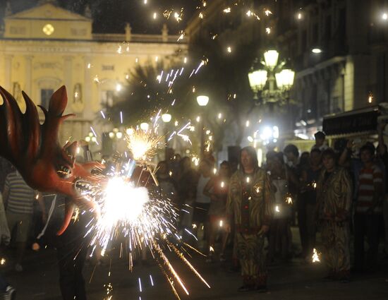 Kupala Night feast in Tarragona, Spain