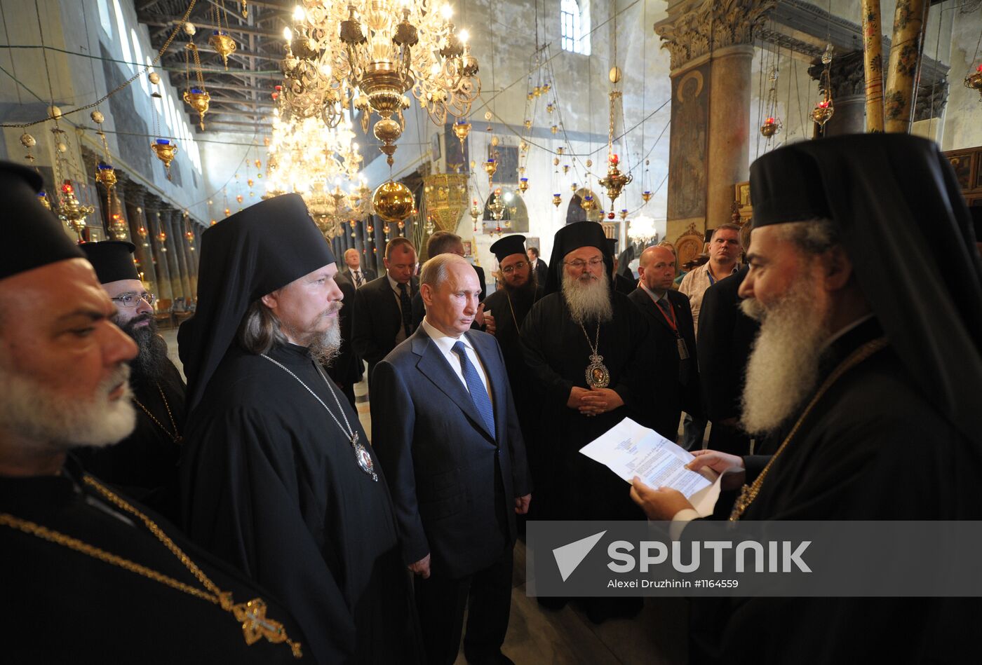 Russian President Vladimir Putin visits Palestine