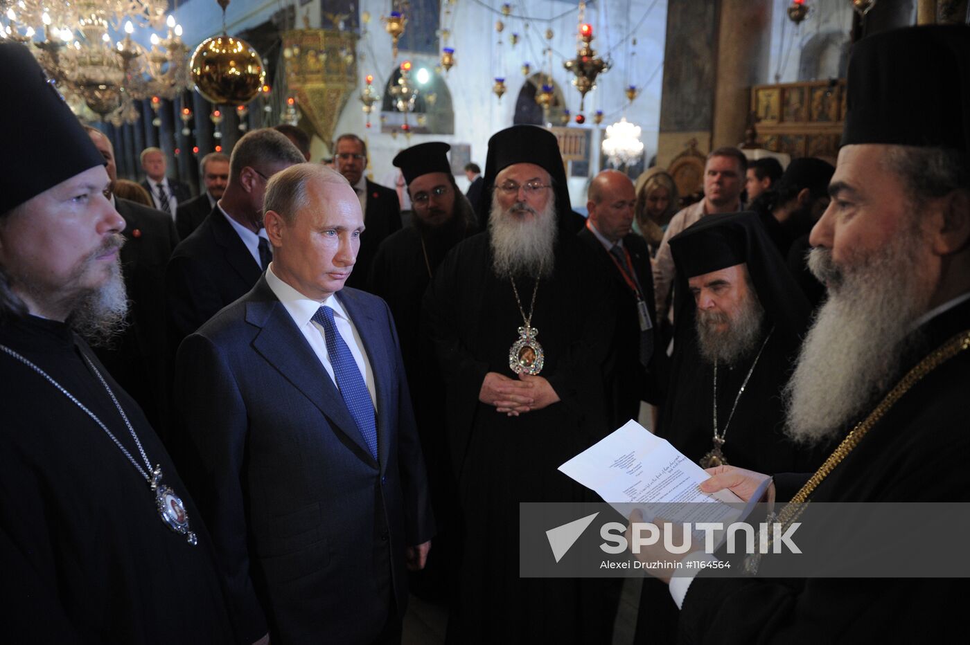 Russian President Vladimir Putin visits Palestine