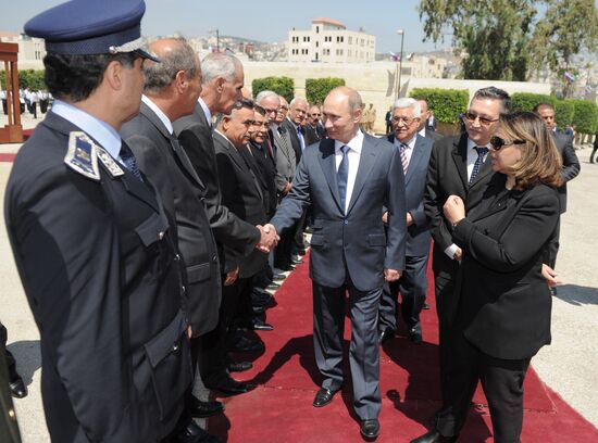 Russian President Vladimir Putin visits Palestine