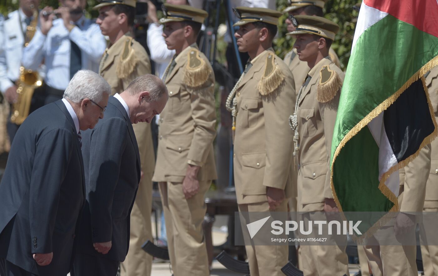 Russian President Vladimir Putin visits Palestine