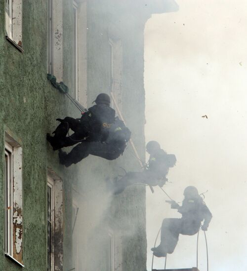 Anti-terrorism exercises in Kaliningrad seaport